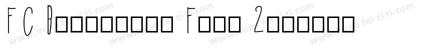 FC Barcelona Font 2字体转换
